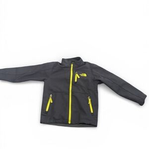 The North Face Kids Gray Jacket with Yellow Zippers